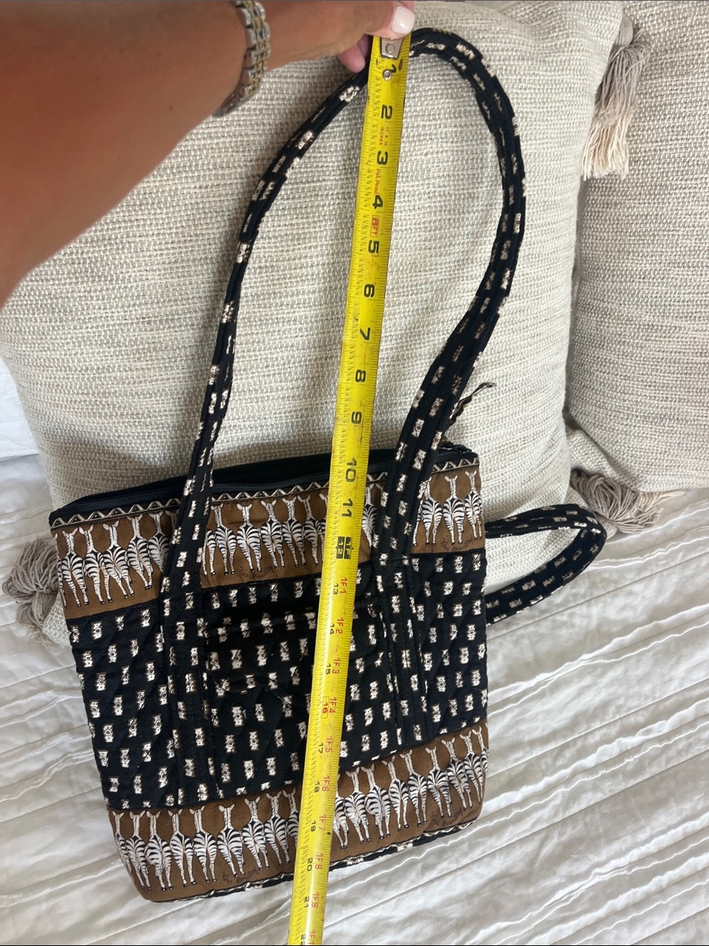 Vera Bradley zebra printed tote - Picture 8 of 9